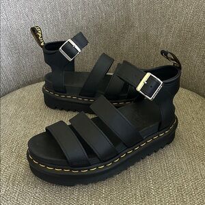 Dr. Martens Blaire Hydro Leather Strap Sandals